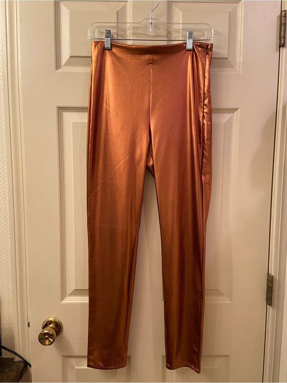 NWT Department 5 Copper Leggings Pants Side Zip Size 5/6. Made in Italy